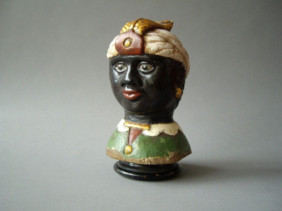 A MOOR’S TILLER HEAD 18TH CENTURY